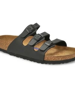 Birkenstock Florida Soft Footbed Birko Flora - Black
