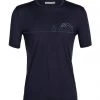 Icebreaker Shirts M's Tech Lite II SS Tee- Single Line Camp Midnight