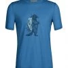 Icebreaker M's Tech Lite II SS Tee- Waschbar Wandering Azul Shirts