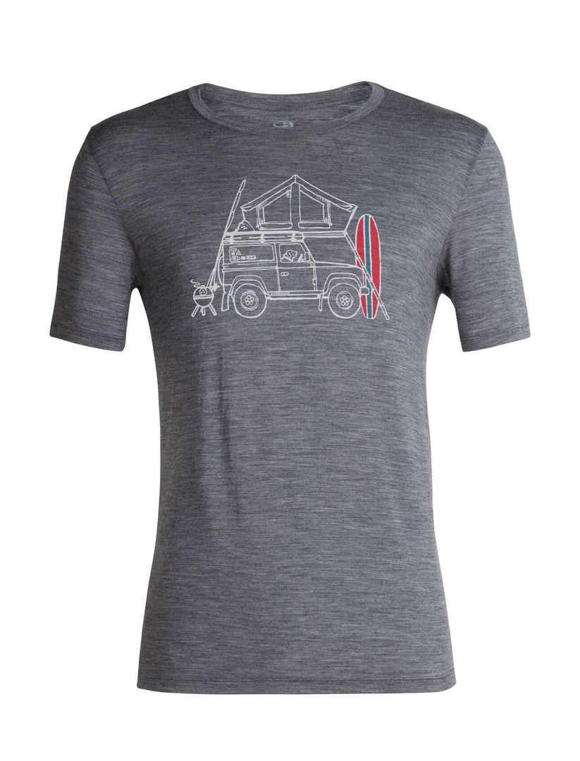 Vamosoutdoors Shirts M's Tech Lite II SS Tee- Surfspot Camper- Gritstone Heather 1 Vamosoutdoors Shirts M's Tech Lite II SS Tee- Surfspot Camper- Gritstone Heather