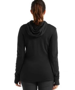 Smartwool W's Quantum III LS Zip Hood- Black