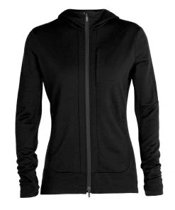 Smartwool W's Quantum III LS Zip Hood- Black