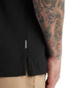 Vamosoutdoors M's Tech Lite II Short Sleeve Polo- Black