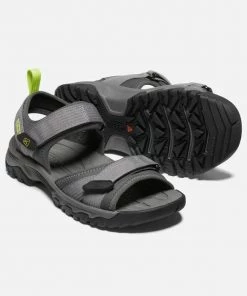 Keen Footwear M's Targhee III Open Toe Sandal - Steel Grey/Eve