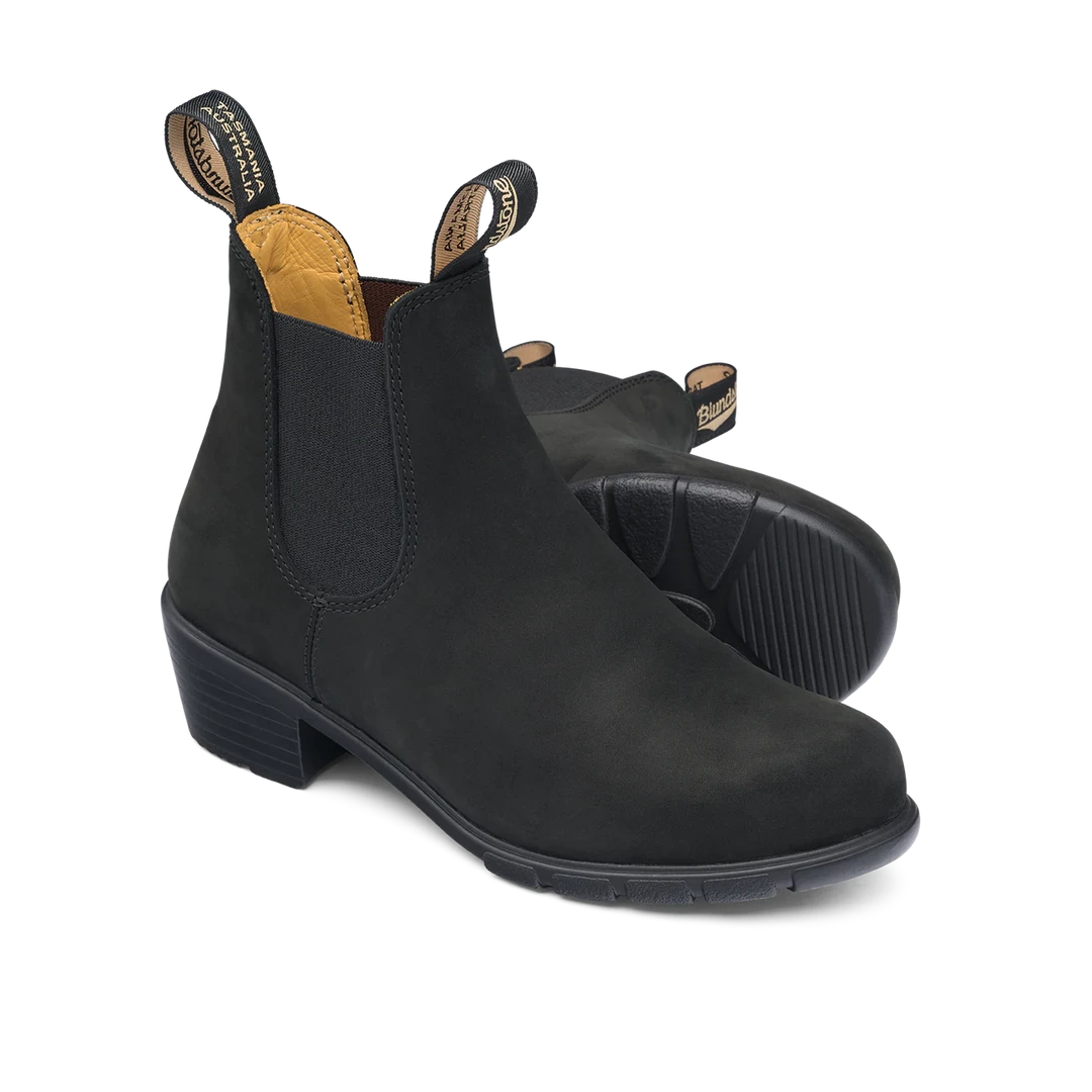 Blundstone Women's Series Heel 1960 - Black Nubuck