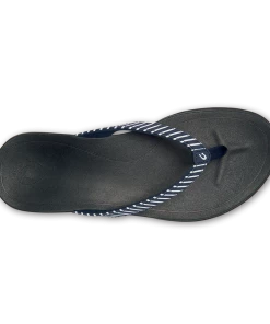 Olukai W's Ho'opio Sandals - Trench Blue / Stripe