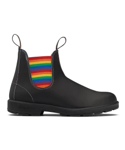 Blundstone Original 2105 - Black With Rainbow Elastic & Contrast Stitching