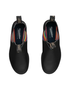 Blundstone Original 2105 - Black With Rainbow Elastic & Contrast Stitching