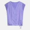Sandwich Linen Blouse - Jacaranda
