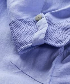 Sandwich Linen Blouse - Jacaranda