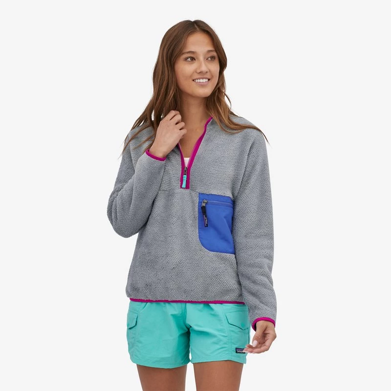 Vamosoutdoors W's Re-Tool 1/4 Zip P/O - Tailored Grey/Float Blue WOMENS 2 Vamosoutdoors W's Re-Tool 1/4 Zip P/O - Tailored Grey/Float Blue WOMENS
