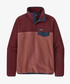 Patagonia W's Lightweight Synchilla® Snap-T® Fleece Pullover - Rose Hip