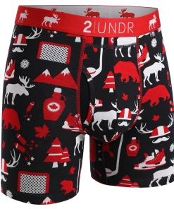 2 UNDR Swing Shift Boxer Brief - Canada Eh Base Layers