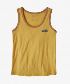 Patagonia W's P-6 Label Organic Tank - Surfboard Yellow WOMENS