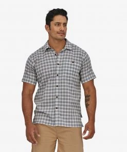 Patagonia Shirts M's A/C Shirt- Local Harvester Stone Blue