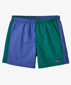 Patagonia W's Baggies Shorts 5 Inch- Green/Blue