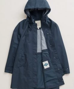 Seasalt Cornwall WOMENS Cloudburst Mac - Fathom