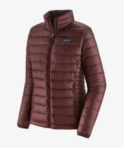 Vamosoutdoors WOMENS W's Down Sweater Jacket - Dark Ruby