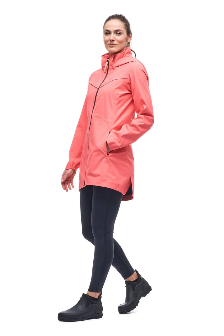 Indyeva W's Kisa 2.5L Rain Jacket - Pomelo 4 Indyeva W's Kisa 2.5L Rain Jacket - Pomelo