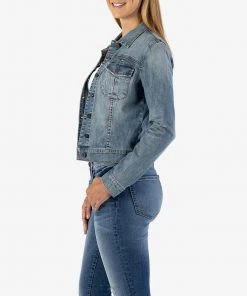 Kut Denim WOMENS Amelia Jean Jacket - Liberal Wash Medium
