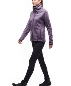 Indyeva W's Kaula II Full Zip Sweater - Dark Orchid WOMENS