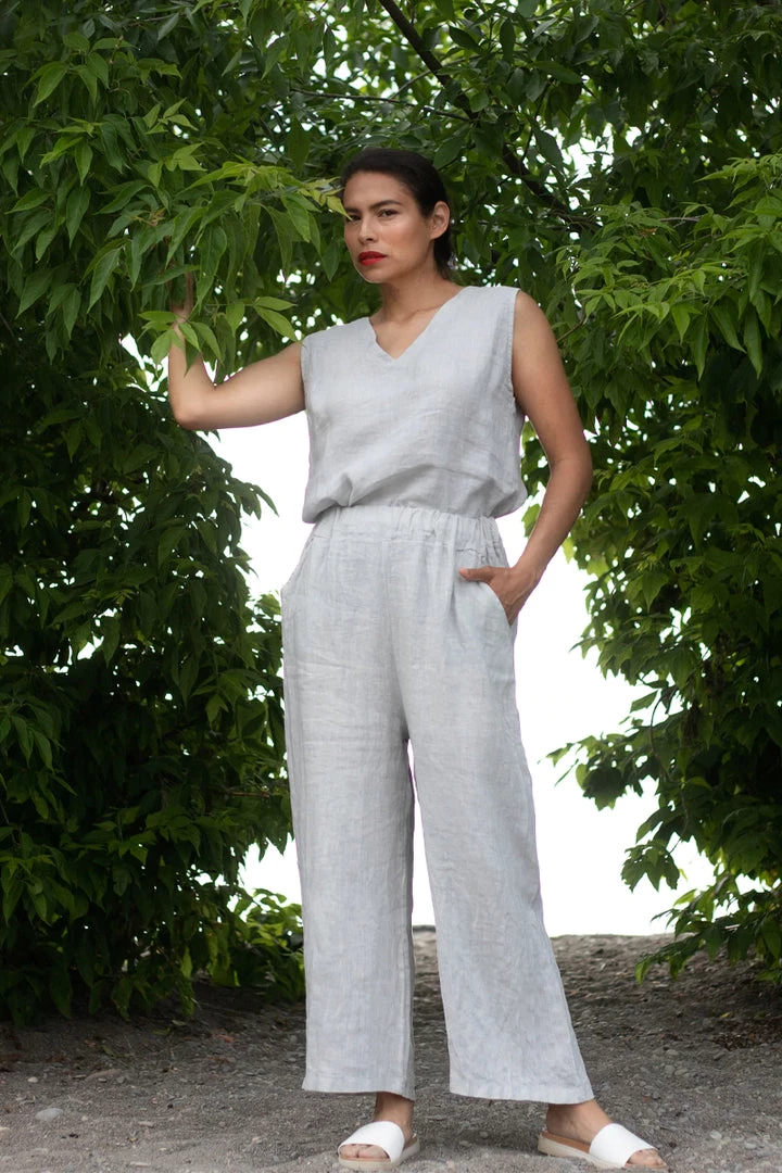 Lemonwood Puglia Wide Leg Pants - Lunar Rock 1 Lemonwood Puglia Wide Leg Pants - Lunar Rock