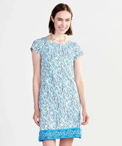 Hatley WOMENS W's Nellie Dress - Blue Shoreline Ripples