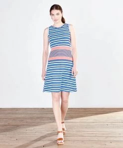 Hatley W's Sarah Dress - Sunrise Stripes