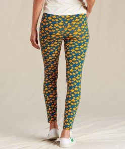Toad&Co WOMENS W's Terrane 7/8 Tight- High Dive Poppy Print