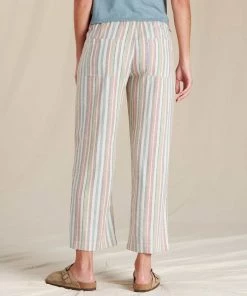 Toad&Co W's TAJ Hemp Pant- Salt Stripe WOMENS