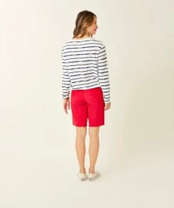 Vamosoutdoors W's Lorena Top- Navy Tie Dye Stripe