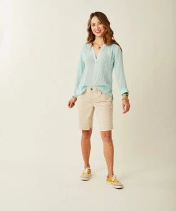Vamosoutdoors WOMENS W's Davis Textured Top- Sea Glass