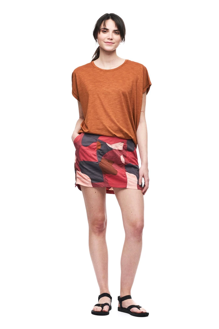 Indyeva ULENDO III Skort - Peony Topo Print 1 Indyeva ULENDO III Skort - Peony Topo Print