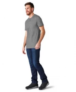 Smartwool M's Merino Hemp Blend Short Sleeve - Gray Heather