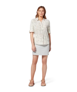 Royal Robbins W's Expedition 3/4 Sleeve - Creme Zephyr Pt WOMENS