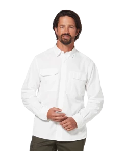 Royal Robbins Shirts M's Global Expedition L/S - White