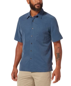 Royal Robbins M's Desert Pucker Dry S/S - Collins Blue