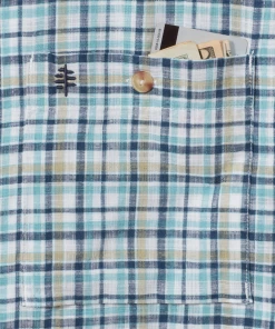 Royal Robbins M's Redwood Plaid S/S - Collins Blue