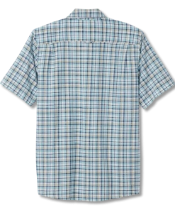 Royal Robbins M's Redwood Plaid S/S - Collins Blue