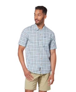 Royal Robbins M's Redwood Plaid S/S - Collins Blue