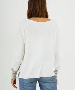 Vamosoutdoors WOMENS W's Rainbow Sweater - White