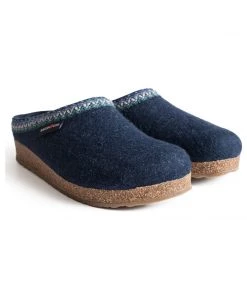 Vamosoutdoors Footwear Haflinger Grizzly - Zig Zag Captains Blue