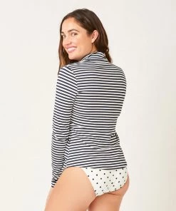 Carve Lake Sunshirt - Navy Stripe