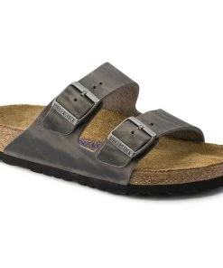 Birkenstock Arizona Oiled Soft Footbed Leather Iron
