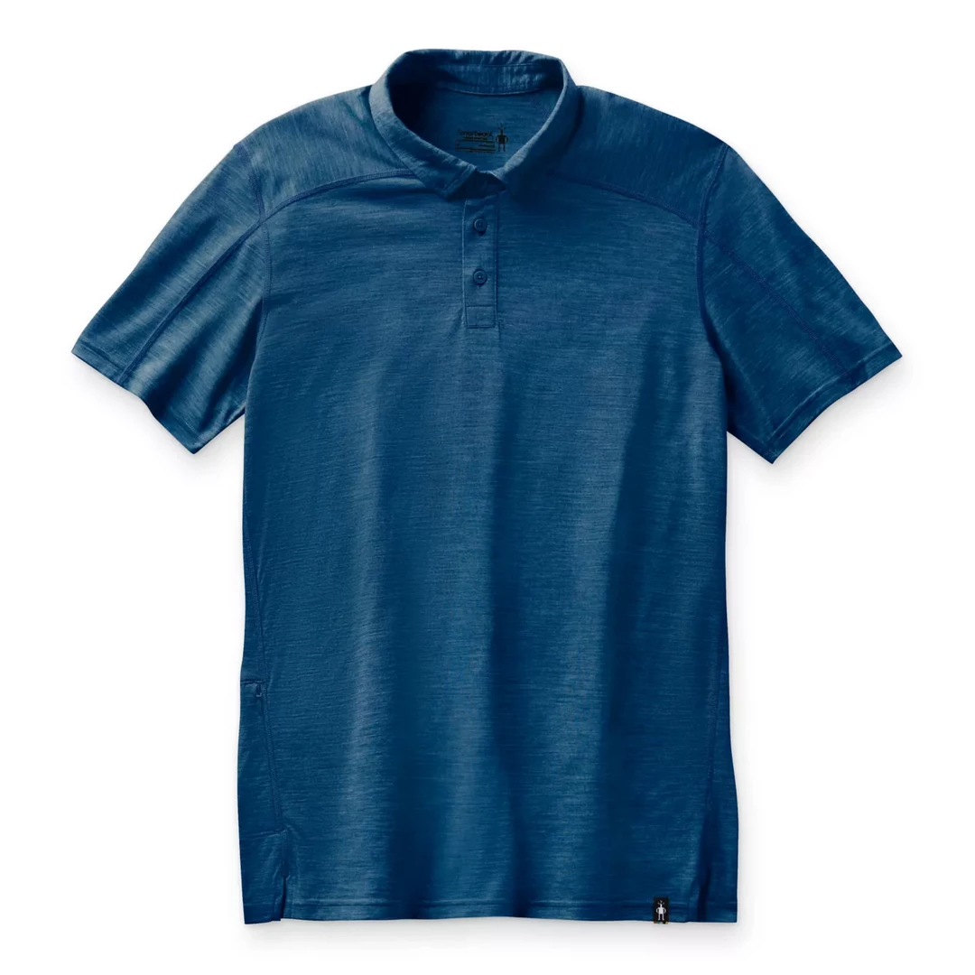 Smartwool M's Merino 150 Polo - Light Neptune Blue Shirts 3 Smartwool M's Merino 150 Polo - Light Neptune Blue Shirts