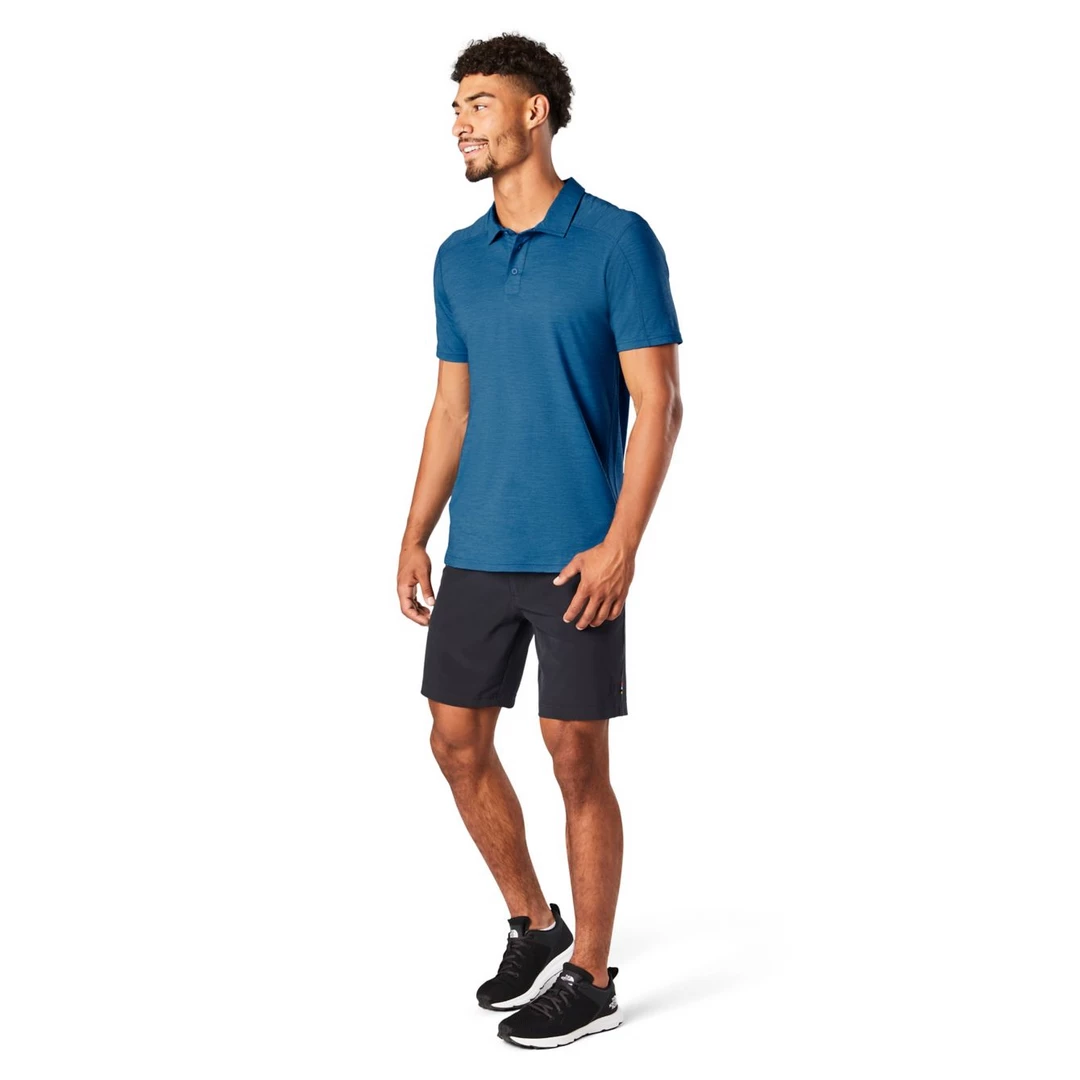 Smartwool M's Merino 150 Polo - Light Neptune Blue Shirts 1 Smartwool M's Merino 150 Polo - Light Neptune Blue Shirts