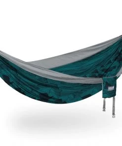 ENO Hammocks ACCESSORIES Double Nest Patterned Hammocks- Mountains To Sea/Grey