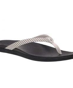 Olukai Footwear W's Ho'opio Sandals - Bone/Stripe