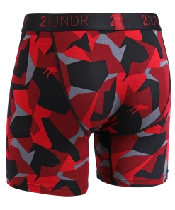 2 UNDR Base Layers Swing Shift Boxer Brief - Fire Camo
