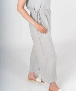Lemonwood Puglia Wide Leg Pants - Lunar Rock